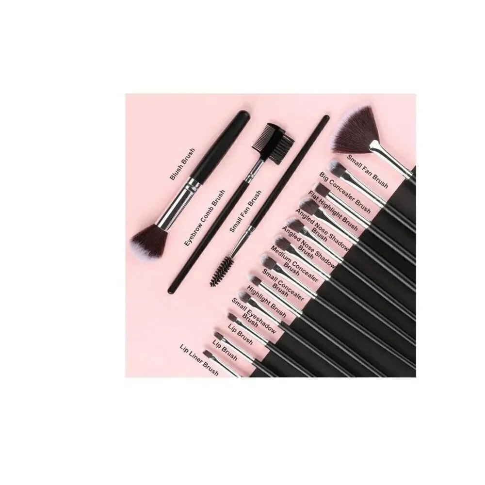 NEW~32 PC. PROFESSIONAL Makeup Brush Set~Wooden Handles~Soft Brushes